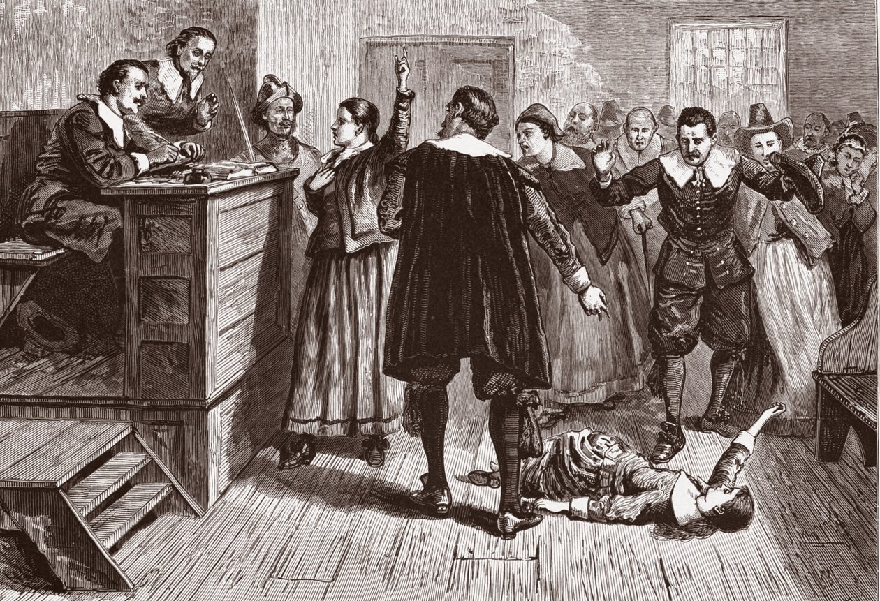 Čarodějnictví ve vesnici Salem; z Pioneers v osídlení Ameriky: z Floridy v roce 1510 do Kalifornie v roce 1849; William A Crafts; hospoda. 1876 od American School