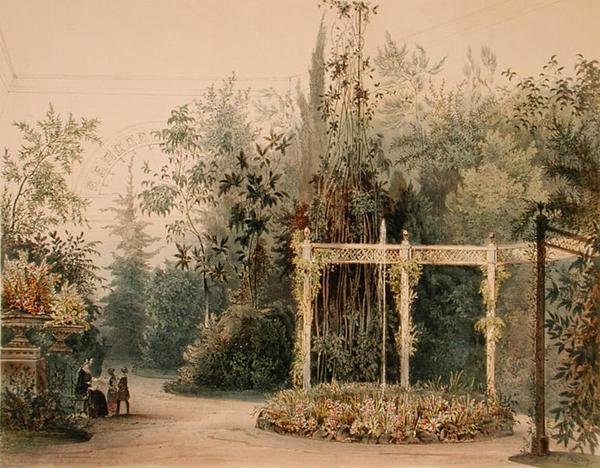 Bower v zimní zahradě paláce Hofburg, Vídeň, 1852 (viz 170854) od Austrian School