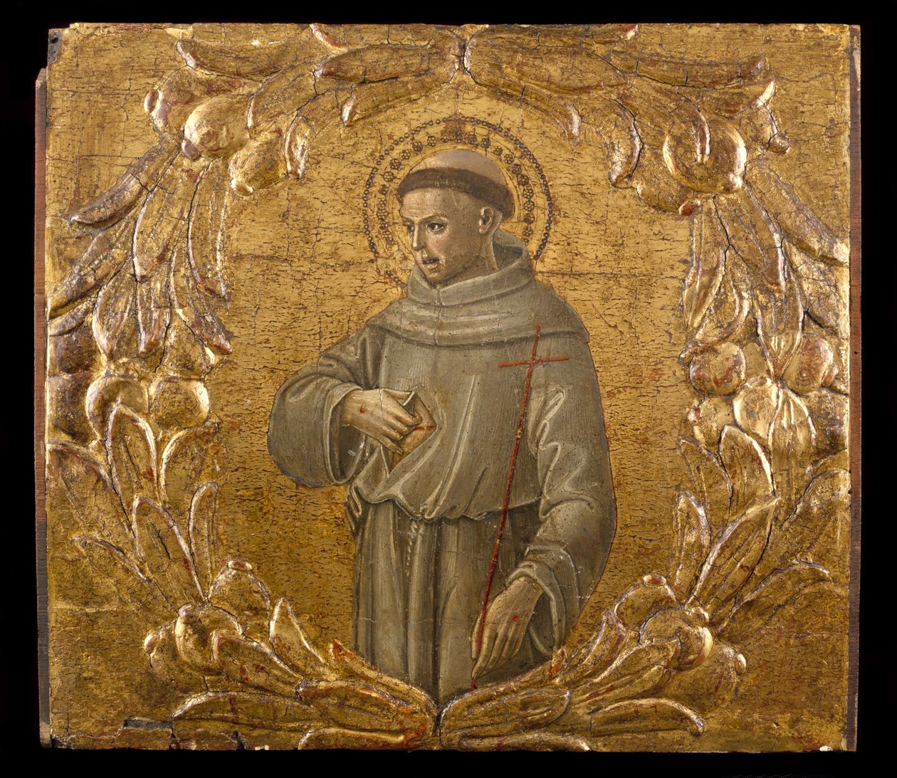 Svatý František, kolem 1475-78 (tempera a plátkové zlato na dřevě) od Benvenuto di Giovanni