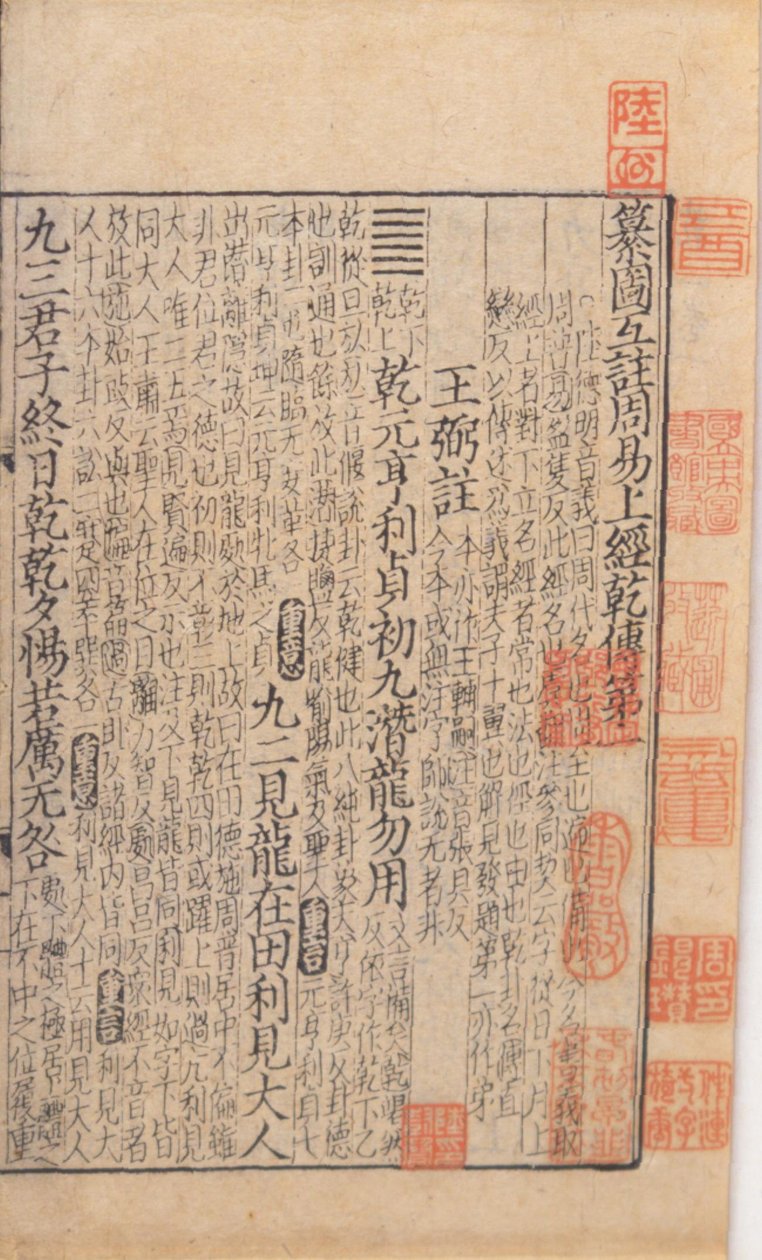 Titulní strana z I-ťingu, kolem 1100 od Chinese School