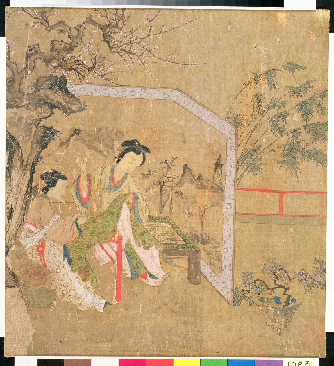 Dámské šití, 1500 (wc na hedvábí) od Chinese School