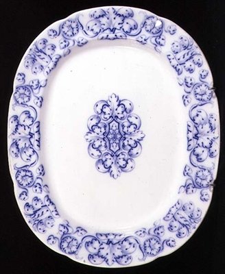 Albertoli vzor Staffordshire talíř, cca 1860 (keramický) od English School