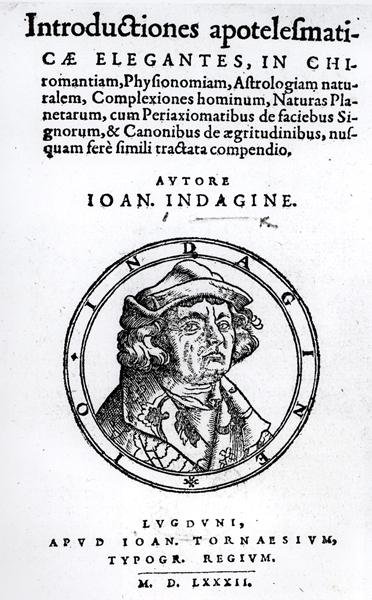 Úvod do okultismu, Johann Indagine, 1582 od English School