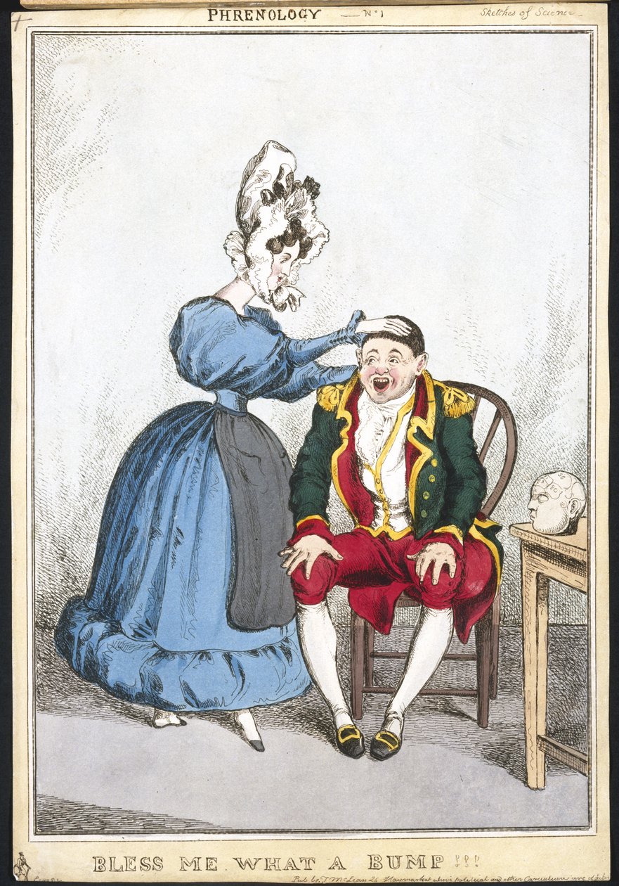 Bless Me What a Bump, cca 1820-30 (ručně kolorovaná rytina) od English School
