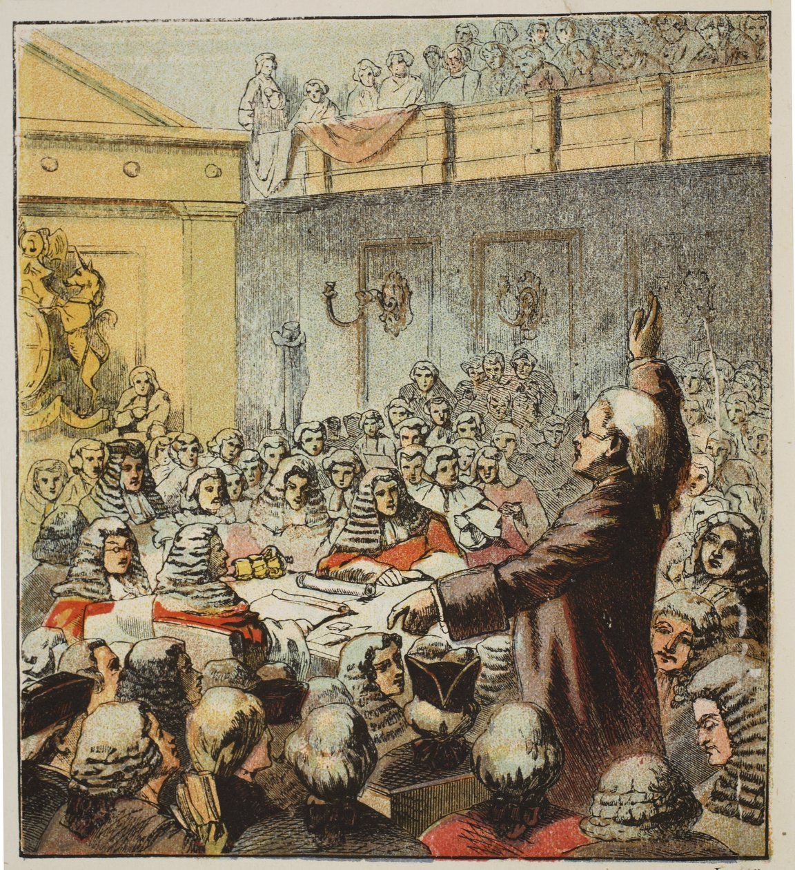 Burke, velký řečník, hospoda. 1890 od English School