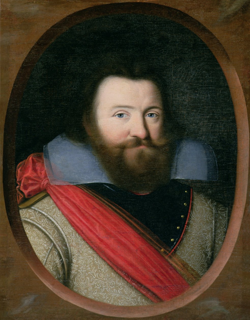 Kapitán John Smith (1580-1631), 1. guvernér Virginie, kolem 1616 od English School
