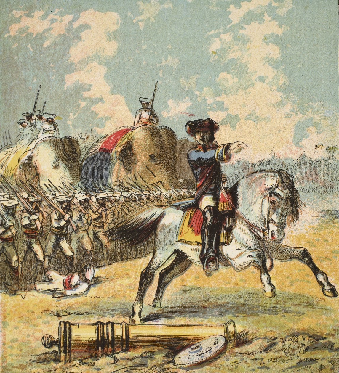 Clives Victory in India, pub. 1890 od English School