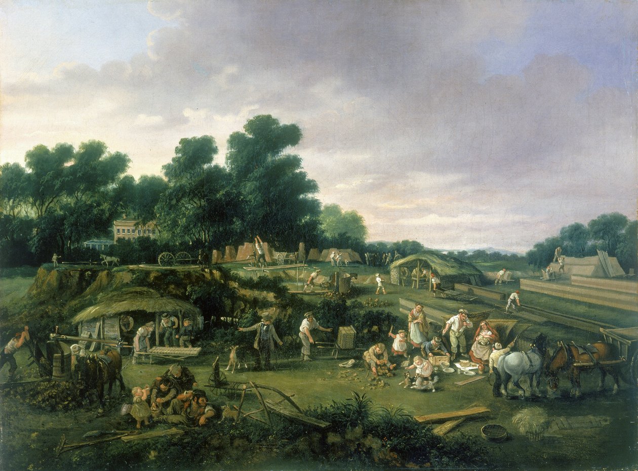 Anglické venkovské cihelny, kolem roku 1840 od English School