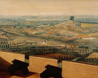Rozsáhlá krajina při pohledu z pevnosti Rodborough, kolem roku 1764 (detail 65821) od English School