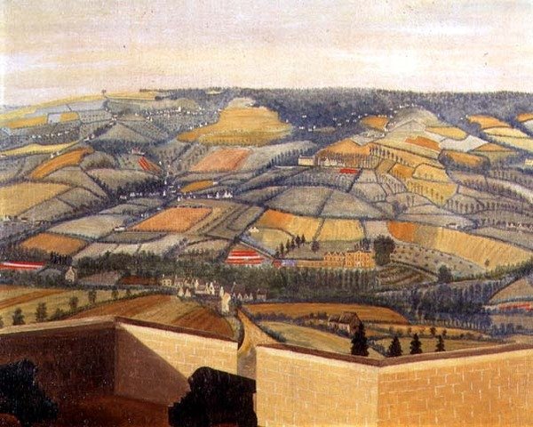 Rozsáhlá krajina při pohledu z pevnosti Rodborough, kolem roku 1764 (detail 65821) od English School
