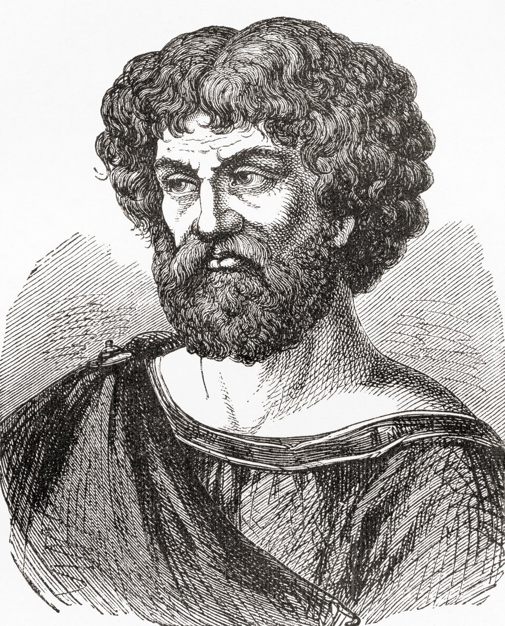 Hannibal Barca, z Ward and Locks Illustrated History of the World, pub. c.1882 od English School
