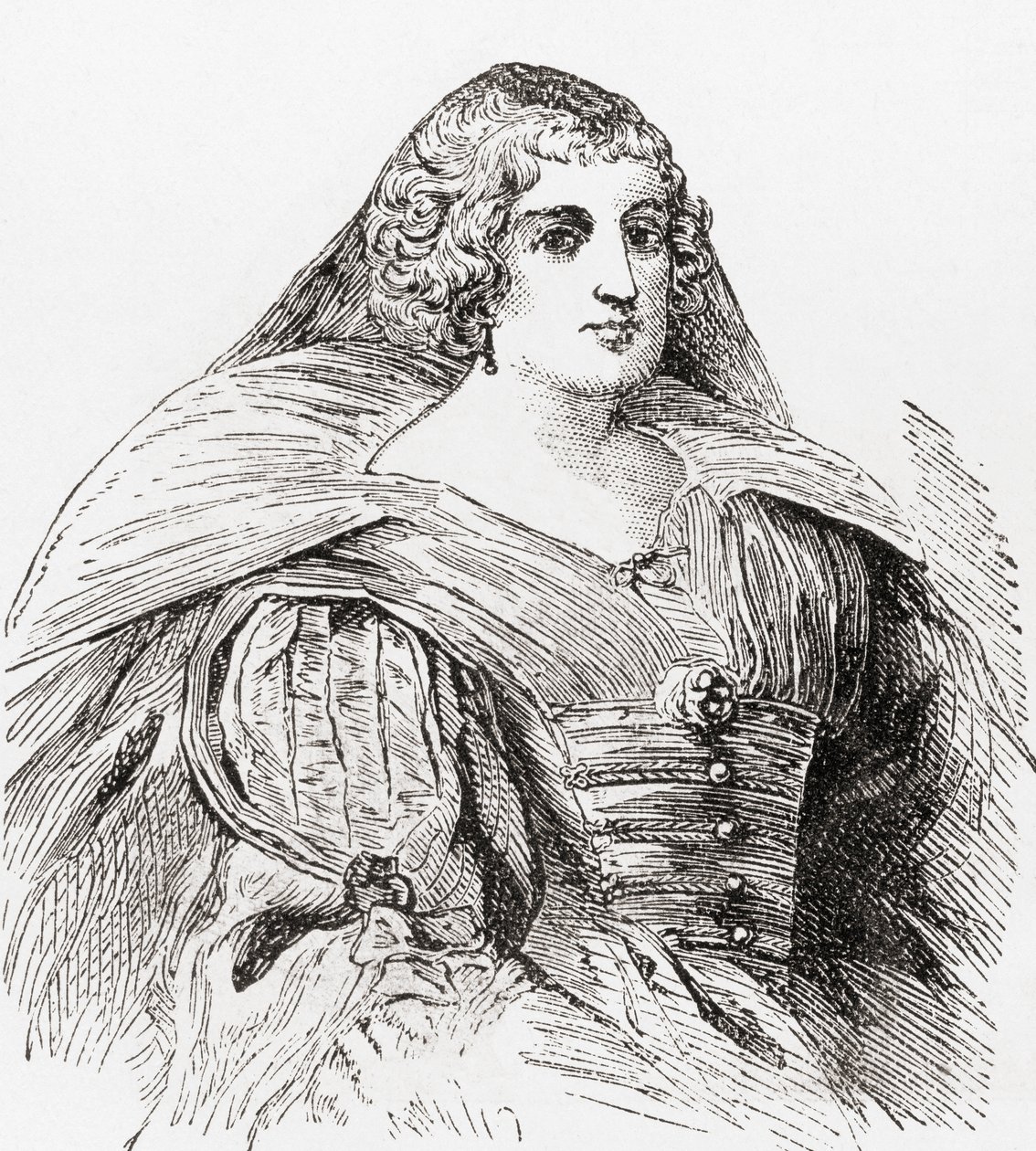 Marie de Medici, z Ward and Locks Illustrated History of the World, publikovaná kolem roku 1882. od English School