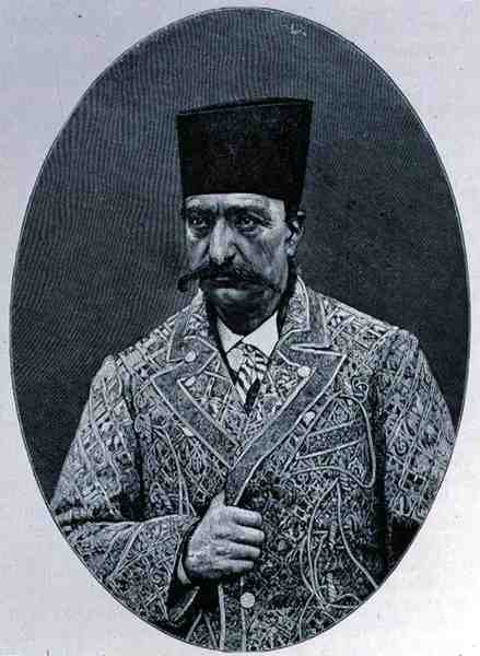 Naser od-Din (1831-96) zesnulý perský šáh turecké krve, z Dějin lidstva, svazek III, od prof. Friedricha Ratzela, 1898 od English School
