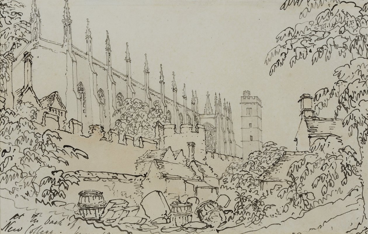 Nová kolej, kolem roku 1790 od English School