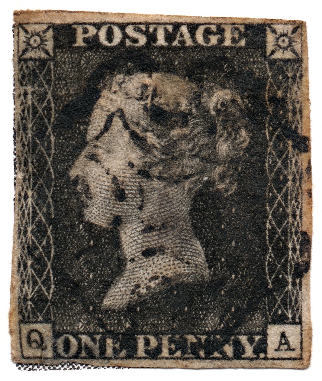 Penny Black c. 1840 (poštovní známka) od English School