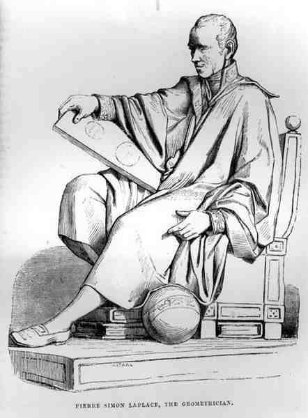 Pierre-Simon, markýz de Laplace (1749-1827), francouzský astronom a geometrik od English School