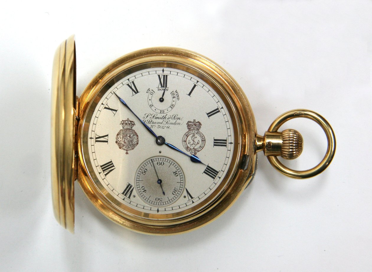 Kapesní hodinky, signováno S. Smith & Son, 1907 (viz také 323292) od English School