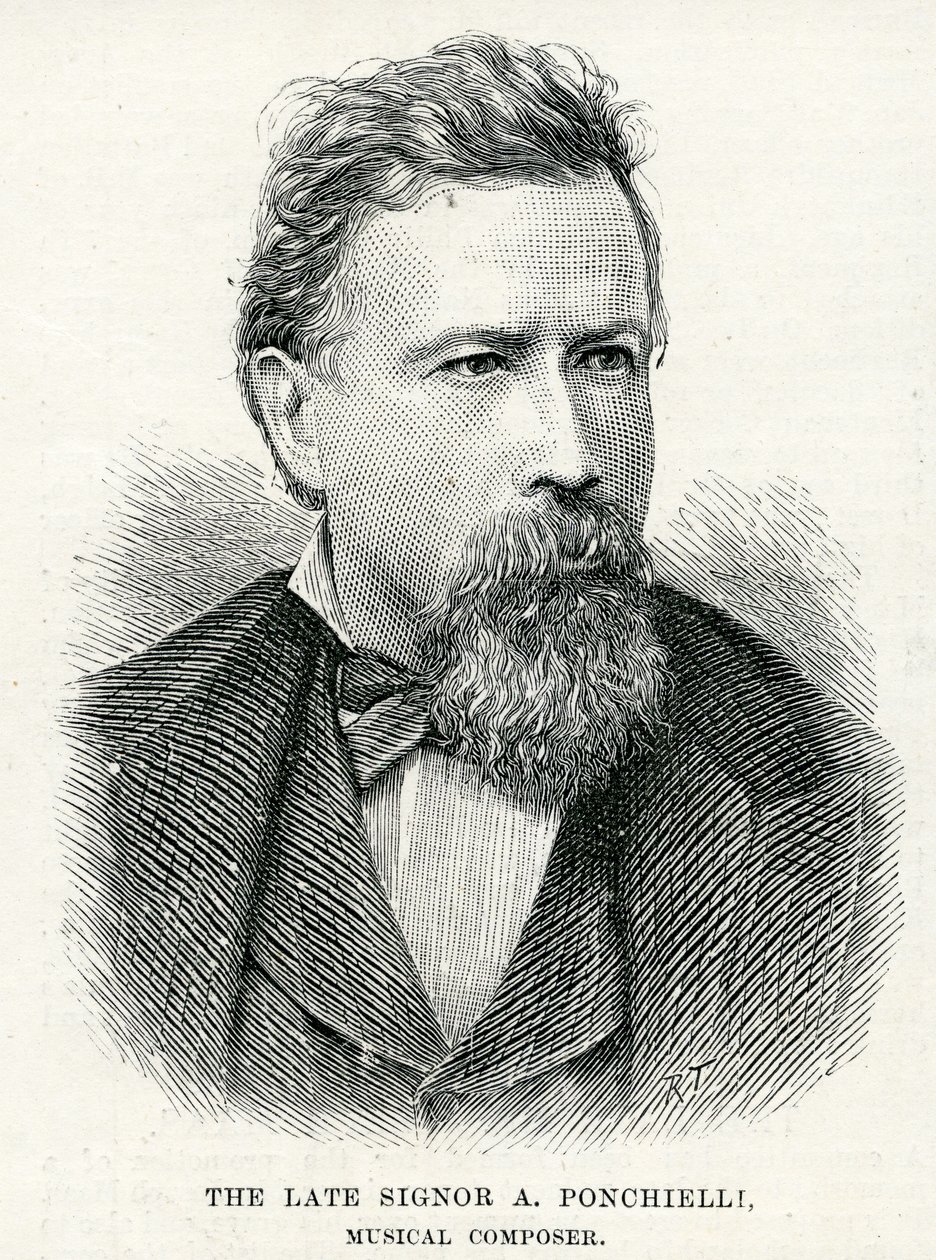 Portrét Amilcare Ponchielli, 1886 od English School