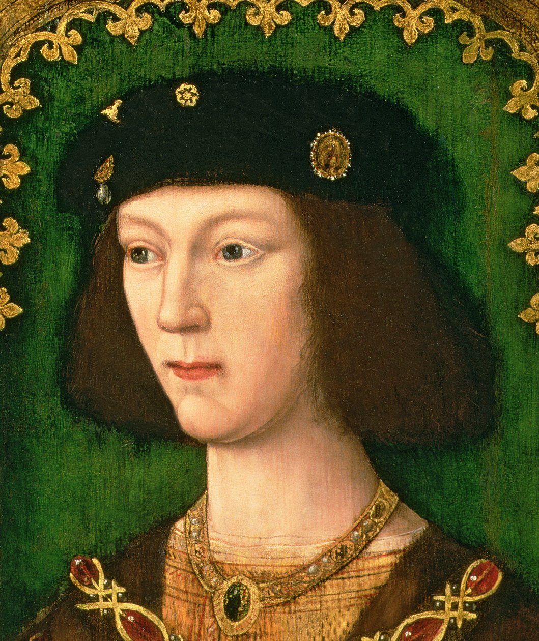 Portrét Jindřicha VIII (1491-1547), asi 1509 (detail 119971) od English School