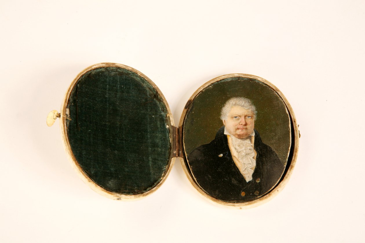 Portrét Johna Bolese Watsona, manažera divadla Cheltenham, 1812 od English School