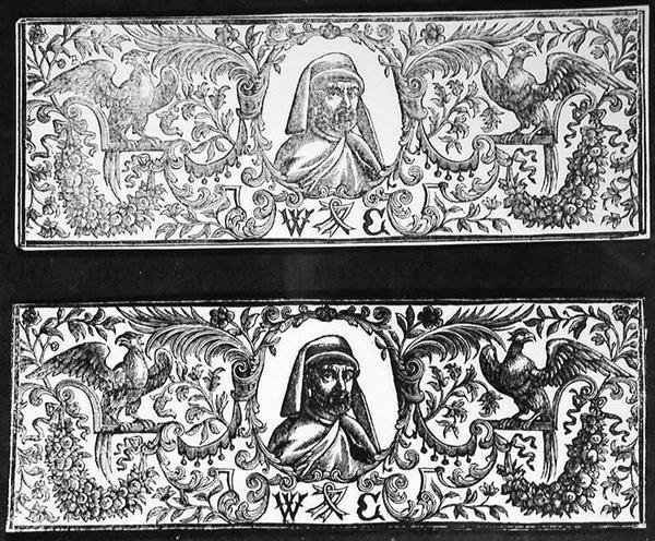 Portrét Williama Caxtona (asi 1422–1491) od English School