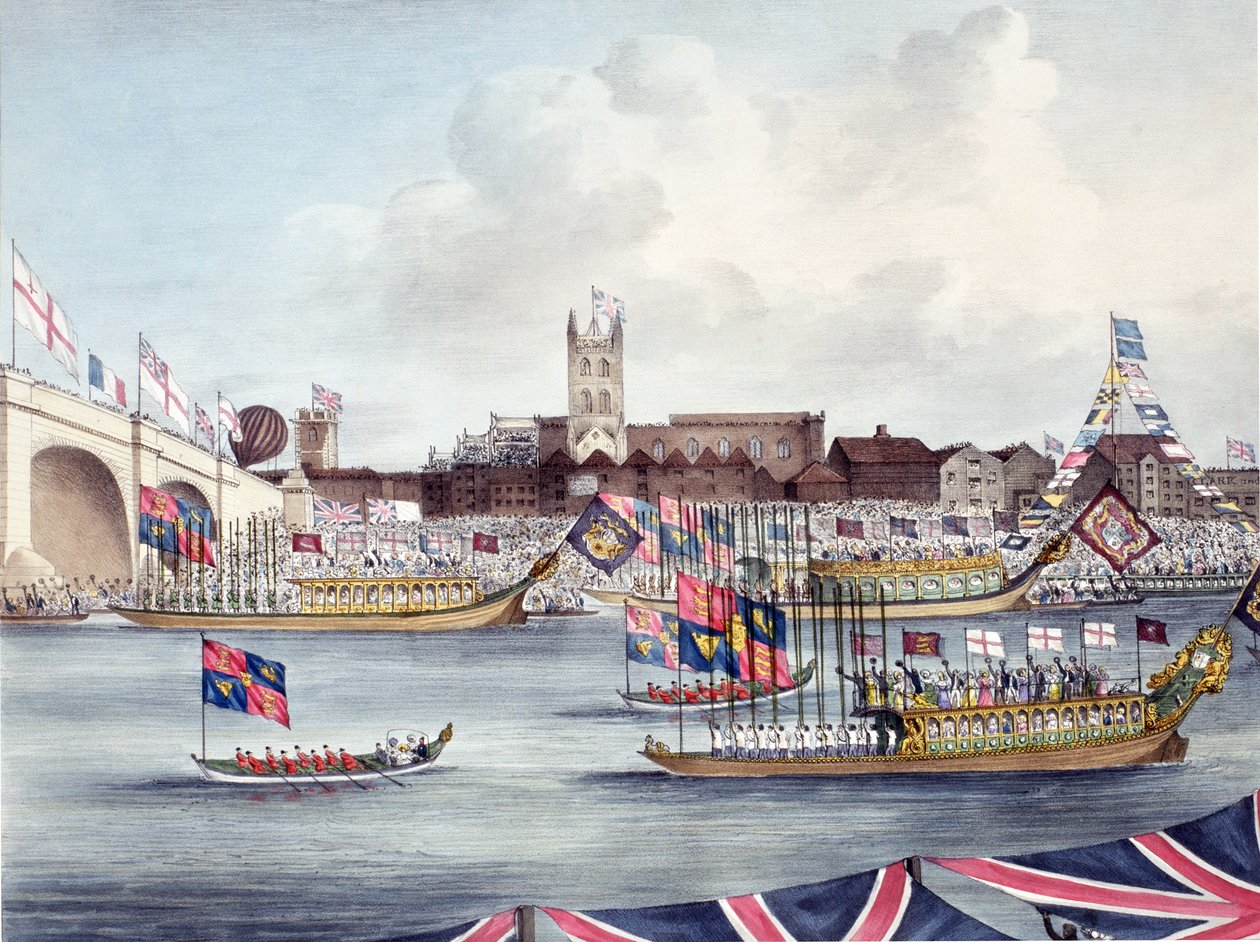 Otevření New London Bridge, 1. srpna 1831 od English School