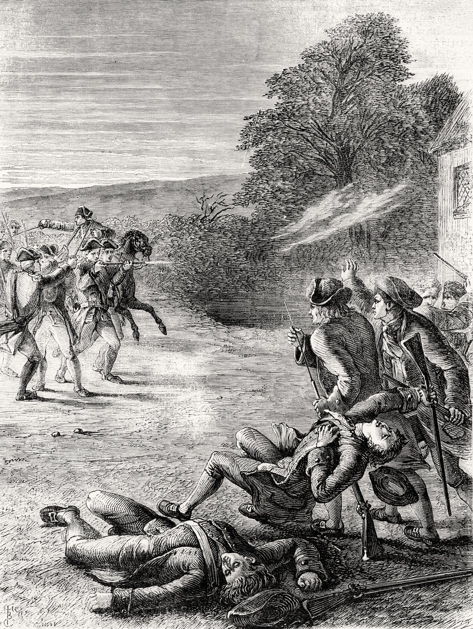 The Skirmish at Lexington, 1799 od English School