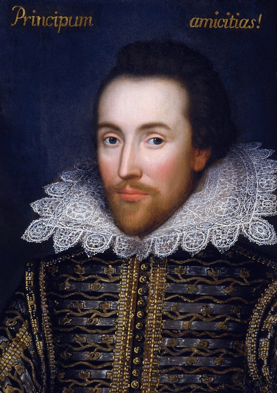 William Shakespeare, portrét Cobbeho, kolem roku 1610 od English School