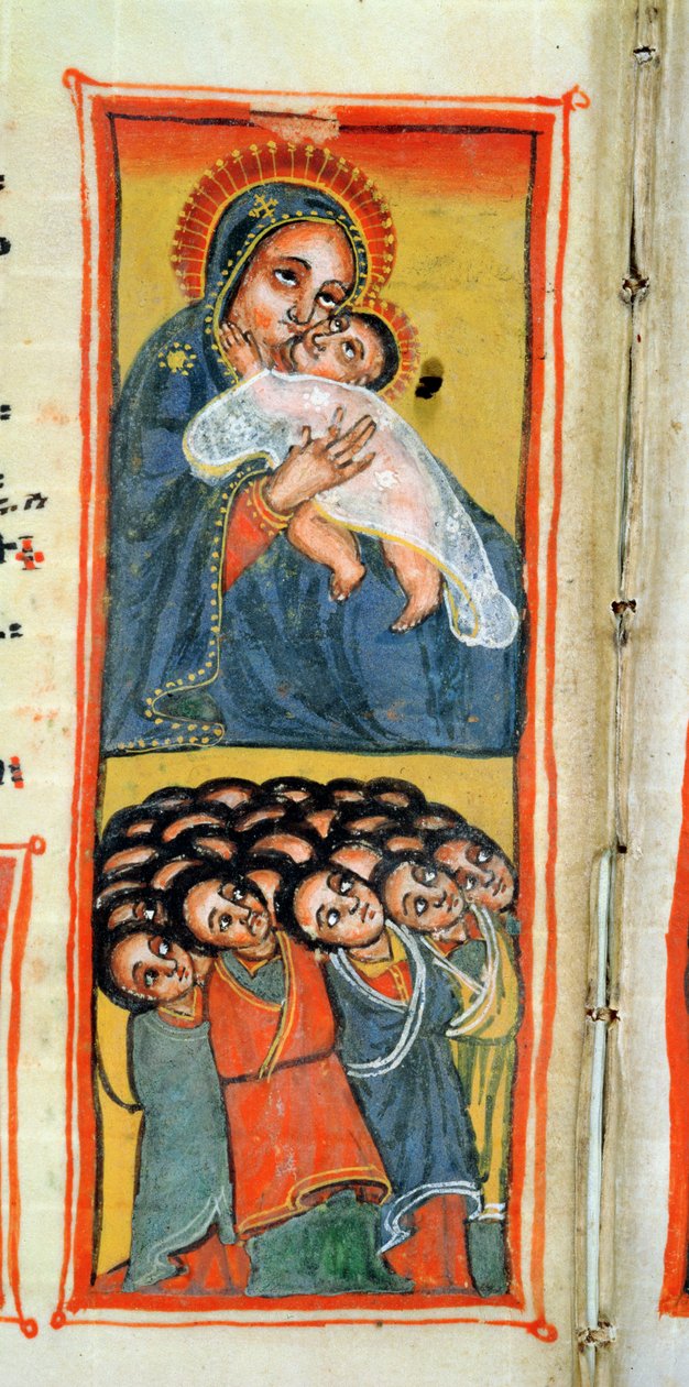 W.916 fol.12v Madona s dítětem od Ethiopian School