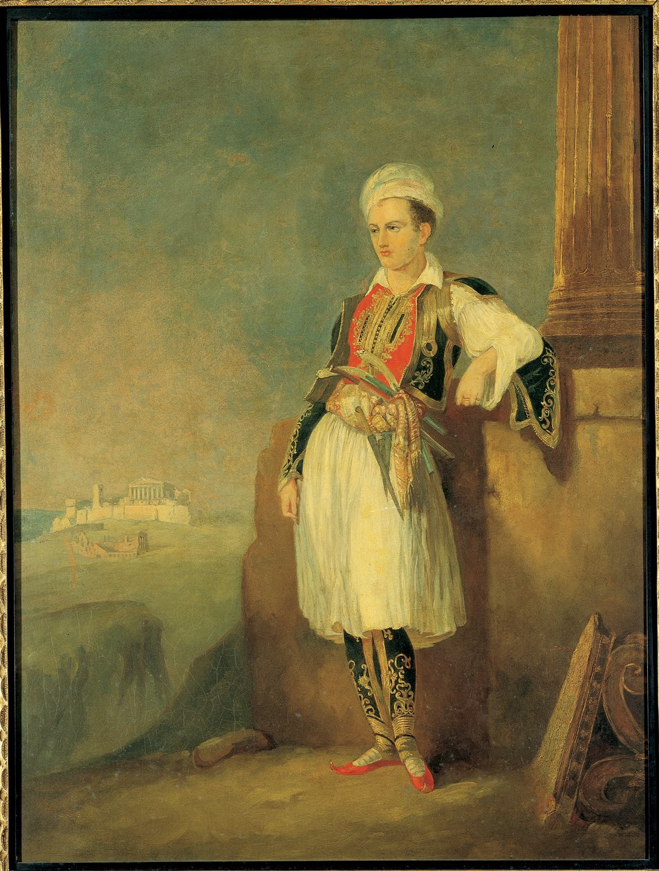 Portrét básníka Lorda George Noela Byrona, 1830 od European School