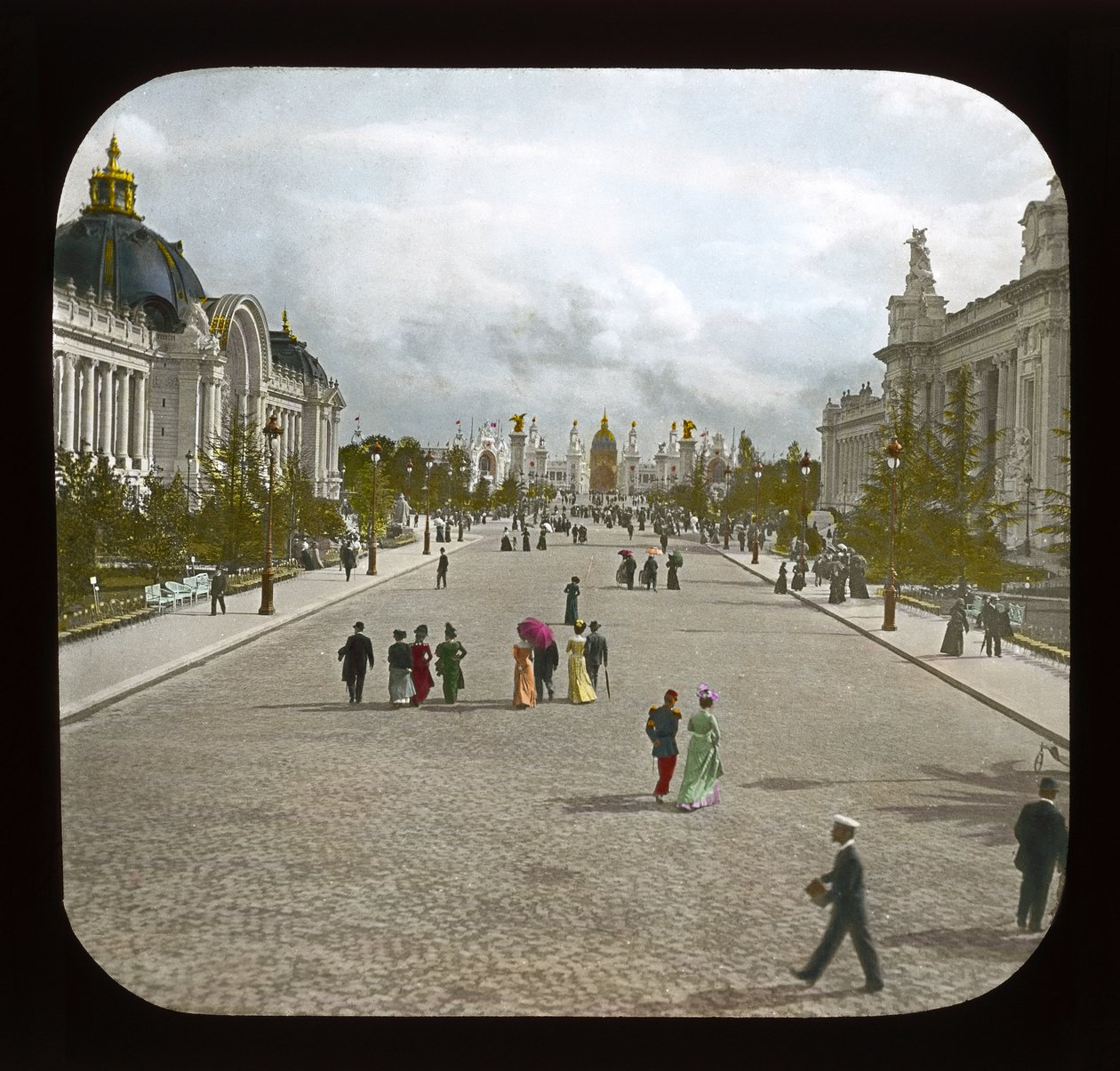Pařížská expozice: Avenue Nicholas II, 1900 (skluzavka lucerny) od French Photographer