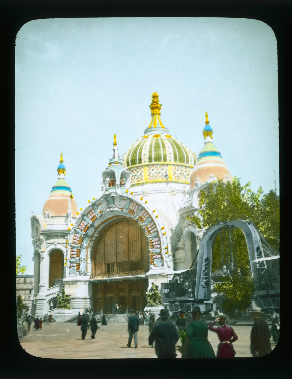 Pařížská expozice: Palác hutnictví a dolů, 1900 (skluzavka s lucernou) od French Photographer