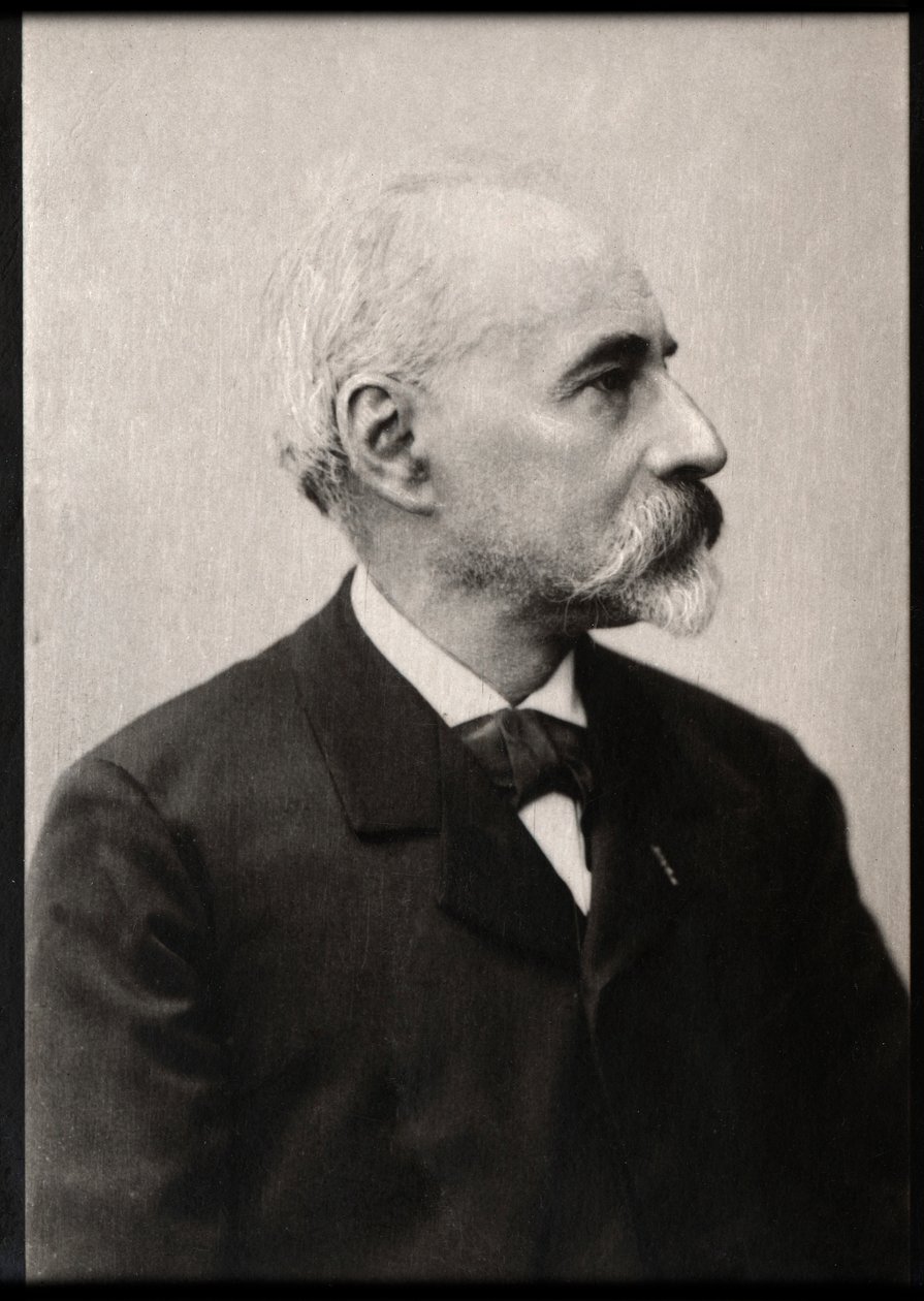 Portrét Andreho Theurieta (1833-1907), francouzského básníka a prozaika. od French Photographer