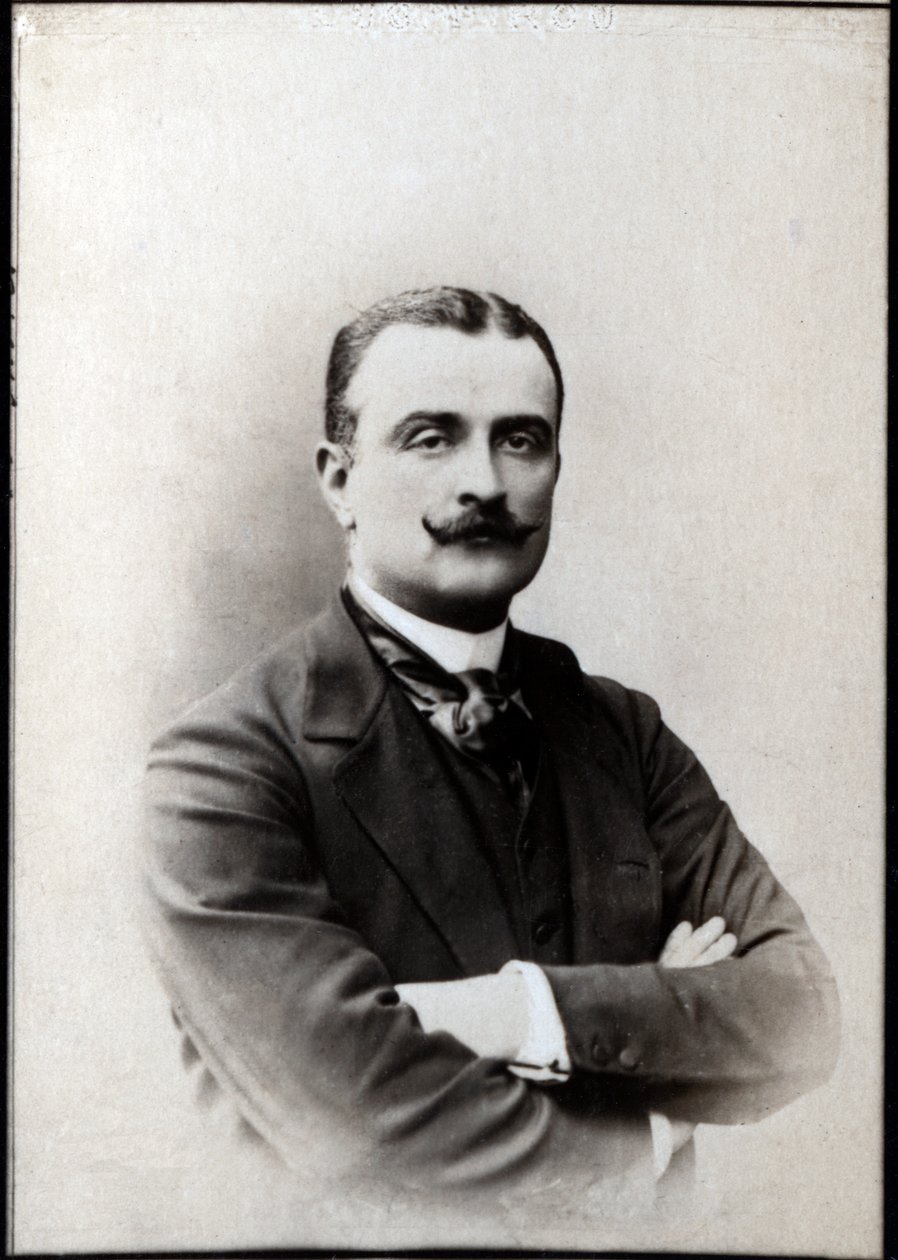 Portrét Antoine-Amédée-Marie-Vincent Manca-Amat de Vallombrosa, markýz de Mores (1858-1896) od French Photographer