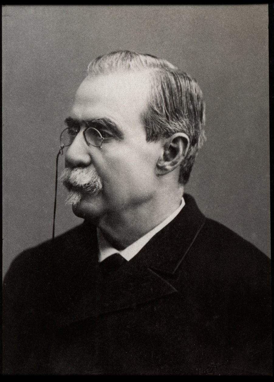 Portrét Antonia Canovas del Castillo (1828-1897), španělského politika a historika. od French Photographer