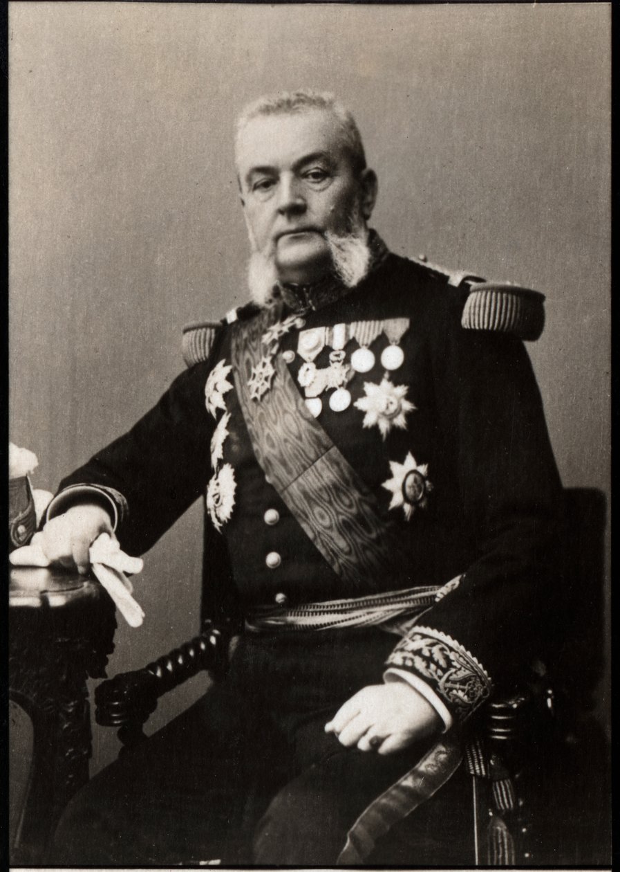 Portrét Armanda Besnarda (1833-1903), francouzského admirála. od French Photographer