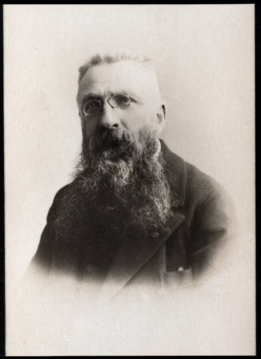 Portrét Augusta Rodina (1840-1917), francouzského sochaře. od French Photographer
