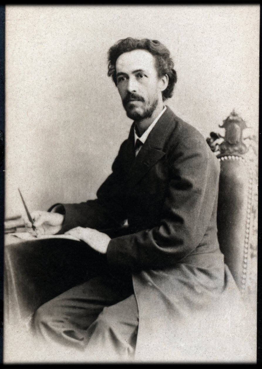 Portrét Benjamina Godarda (1849-1895), francouzského houslisty a skladatele. od French Photographer