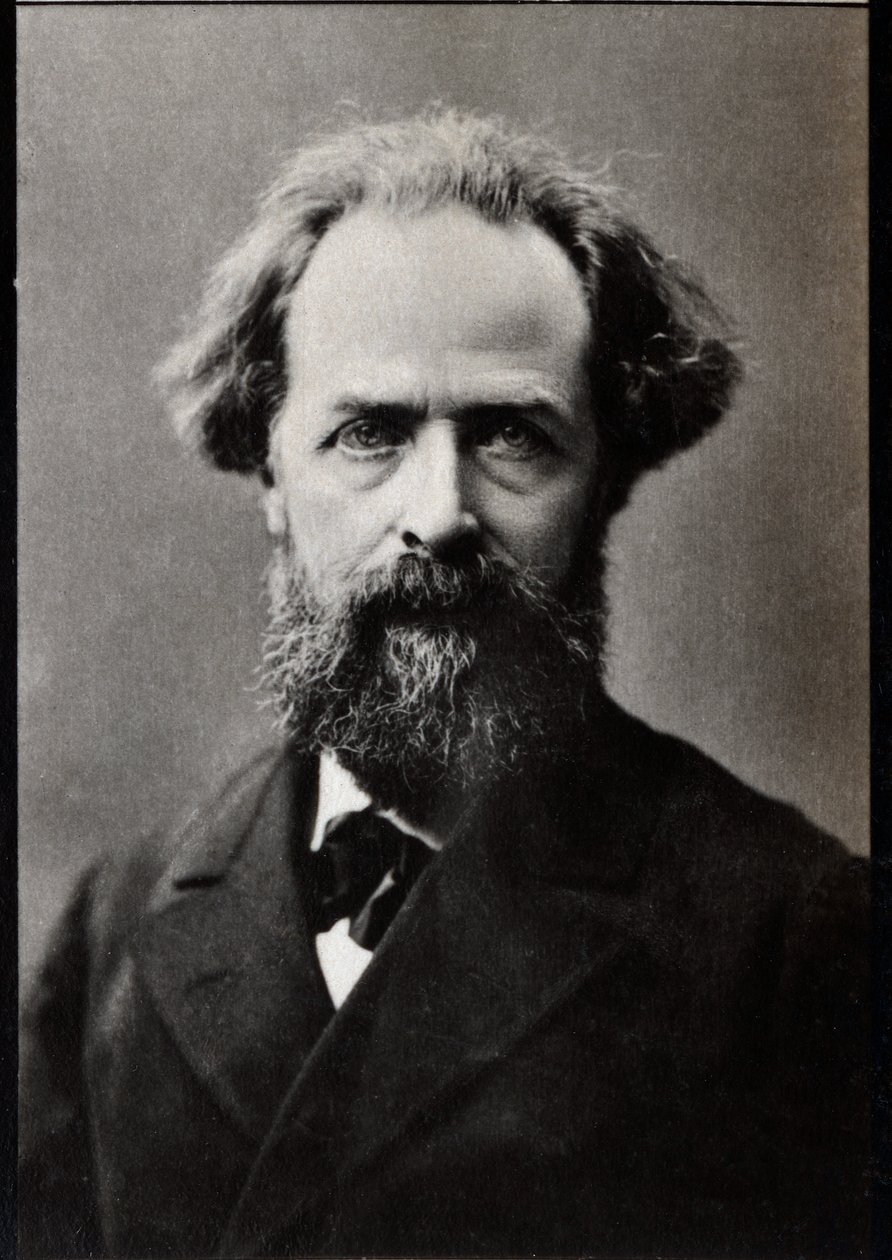 Portrét Elysee Reclus (1830-1905), francouzský geograf, spisovatel a anarchista. od French Photographer