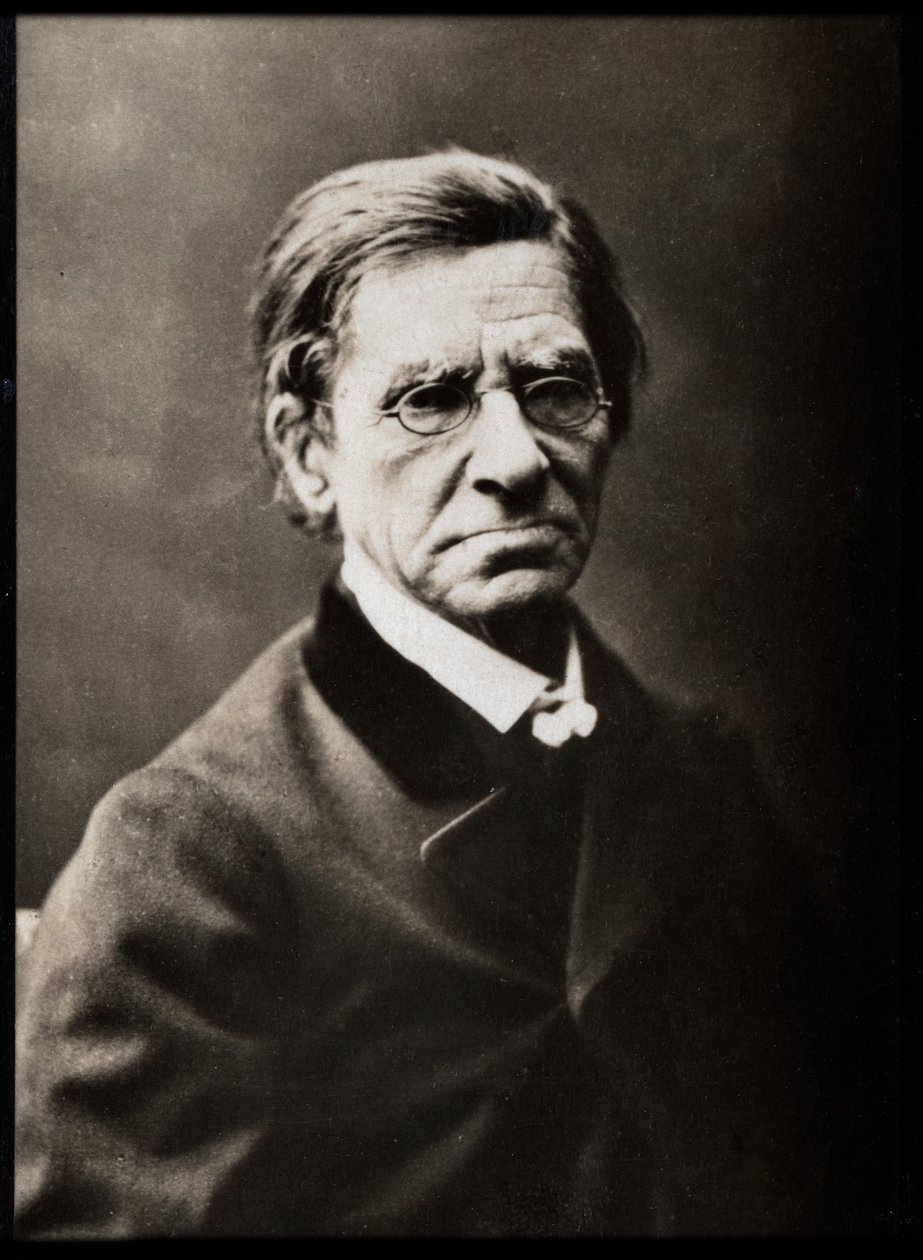 Portrét Emile Littre (1801-1881), francouzský lexikograf a filozof. od French Photographer