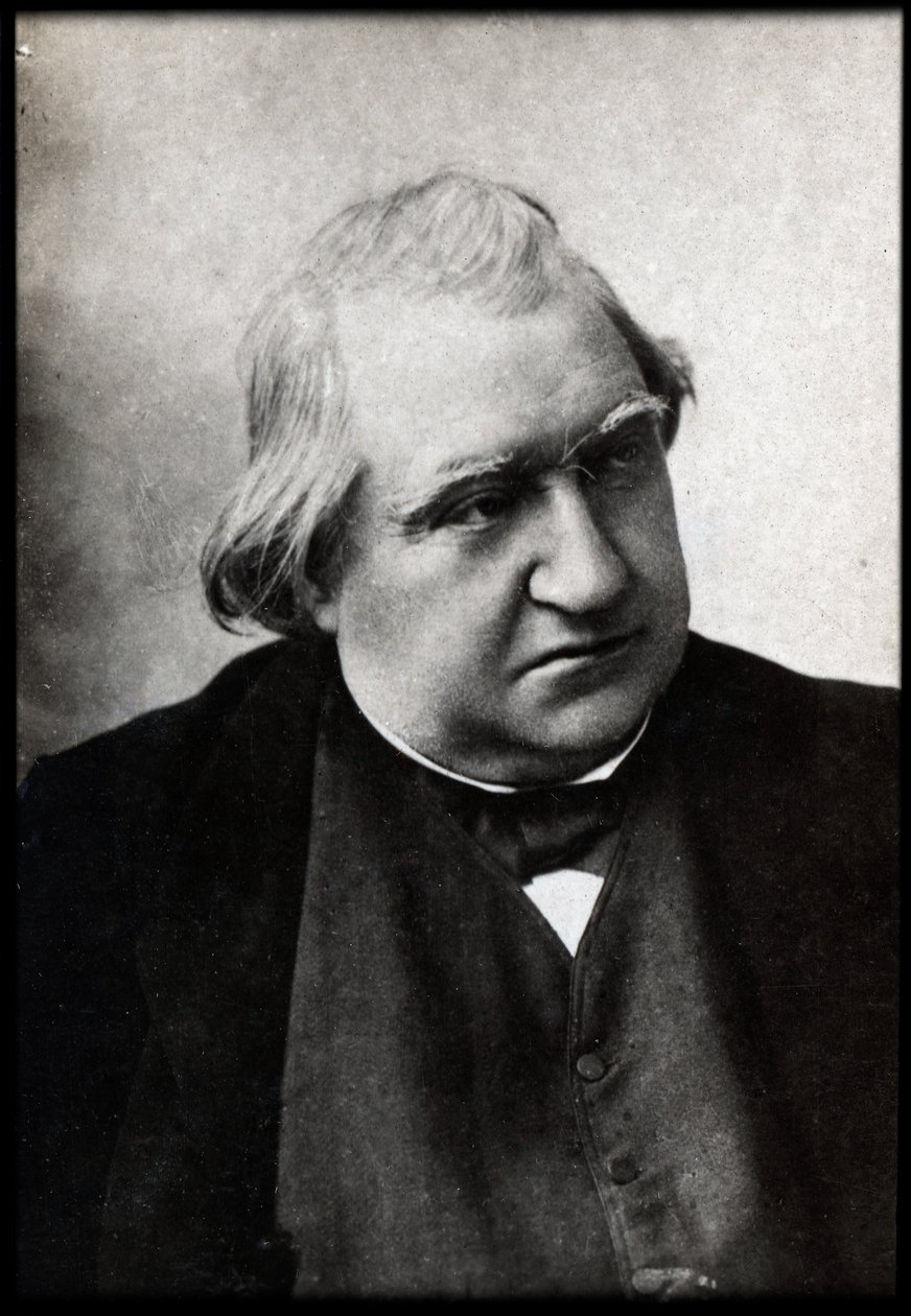 Portrét Ernesta Renana (1823-1892), francouzského filozofa a spisovatele. od French Photographer