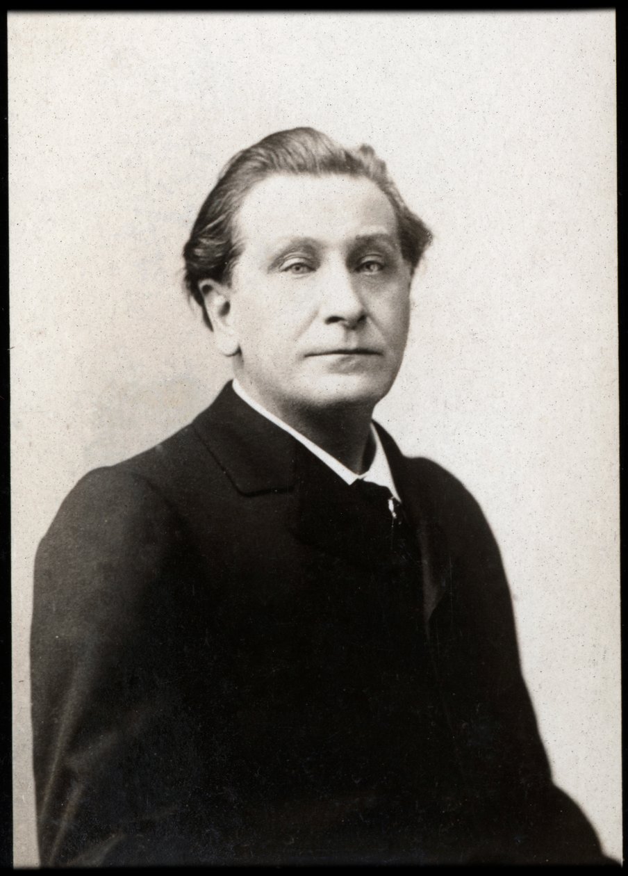 Portrét Francoise Coppeeho (1842-1908), francouzského básníka a prozaika. od French Photographer