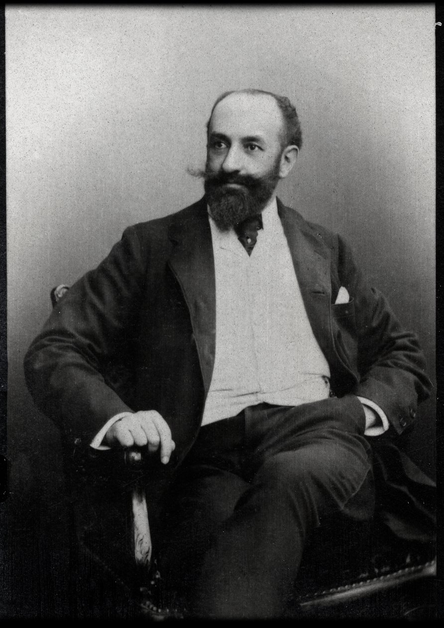 Portrét Jacquese Normanda (1848-1931), francouzského spisovatele. od French Photographer