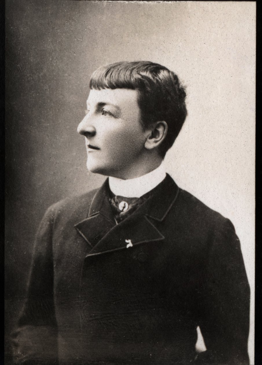 Portrét Jane Henriette Magre (1851-1916), francouzské archeologičky a spisovatelky. od French Photographer