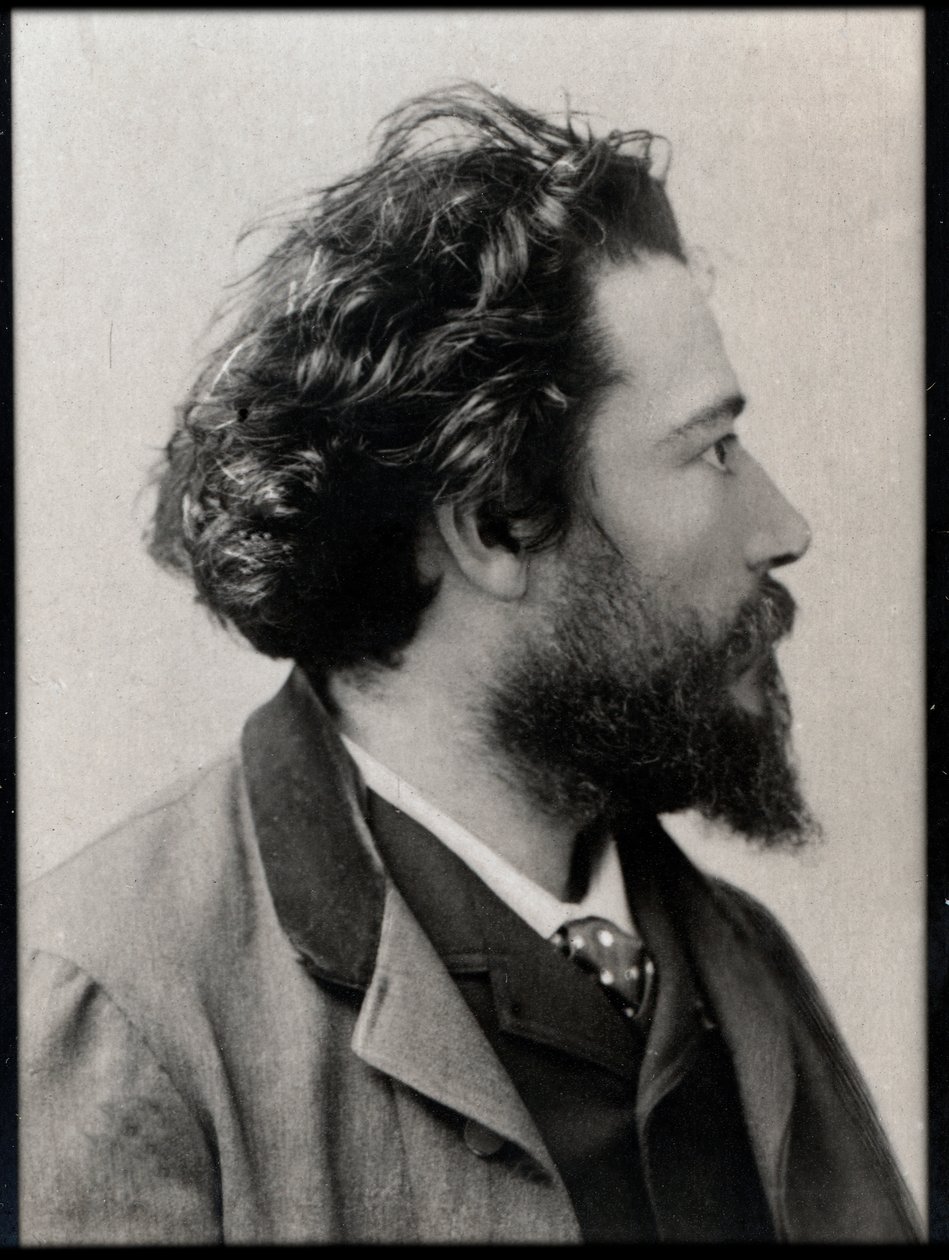 Portrét Jeana Francoise Victora Aicarda (1848-1921), francouzského básníka, dramatika a romanopisce. od French Photographer