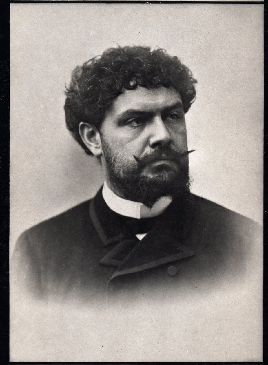 Portrét Jeana Richepina (1849-1926), francouzského básníka, prozaika a dramatika. od French Photographer