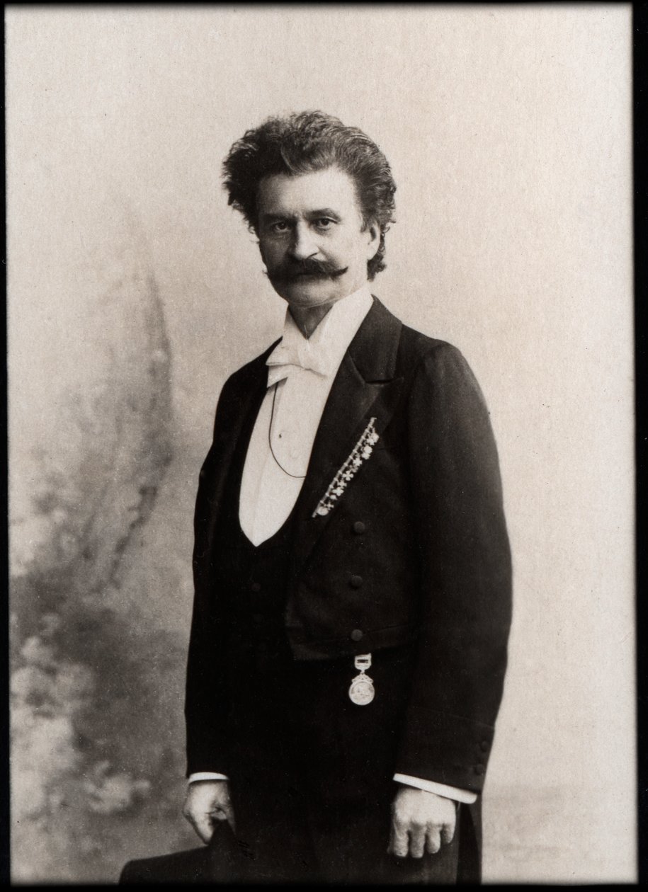 Portrét Johanna Strausse II (1825-1899), rakouského skladatele. od French Photographer