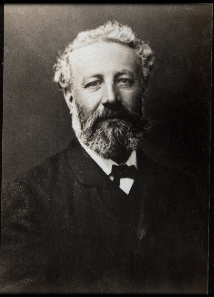 Portrét Julese Verna (1828-1905), francouzského spisovatele. od French Photographer
