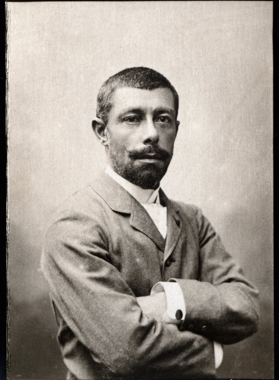 Portrét Louis Alexandre Antoine Mizon (1853-1899), francouzský průzkumník a koloniální správce. od French Photographer