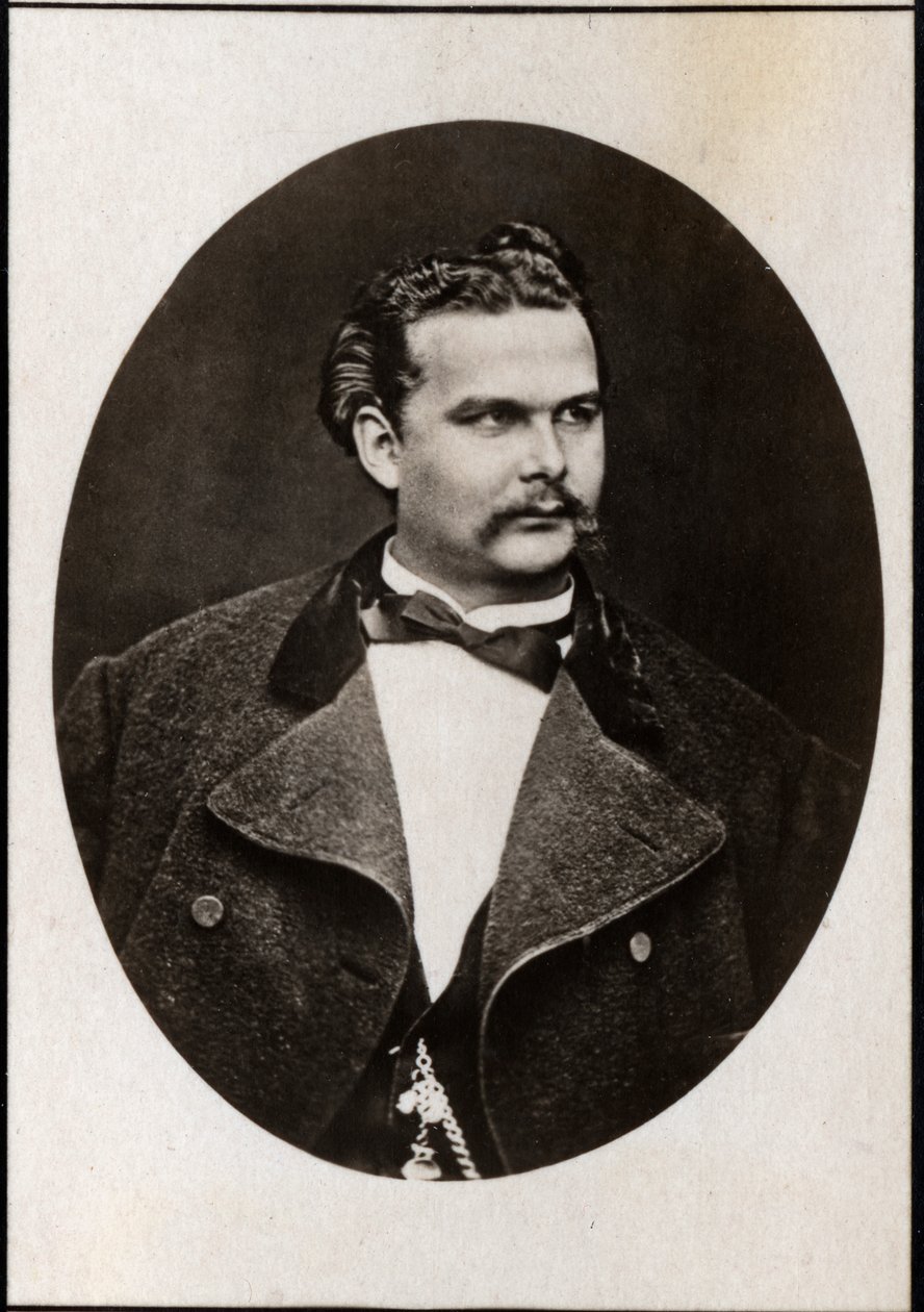 Portrét Ludwiga II Bavorského (1845-1886), krále Bavorska. od French Photographer
